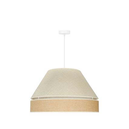Duolla - Lühter YUTE AVIGNON 1xE27/15W/230V d. 60 cm hall/pruun