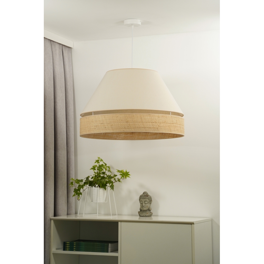 Duolla - Lühter YUTE AVIGNON 1xE27/15W/230V d. 60 cm kreemikas/beež