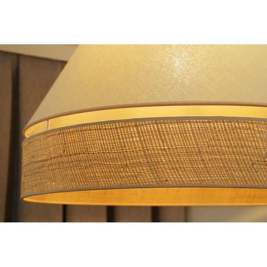 Duolla - Lühter YUTE AVIGNON 1xE27/15W/230V d. 60 cm kreemikas/beež