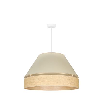 Duolla - Lühter YUTE AVIGNON 1xE27/15W/230V d. 60 cm kreemikas/beež