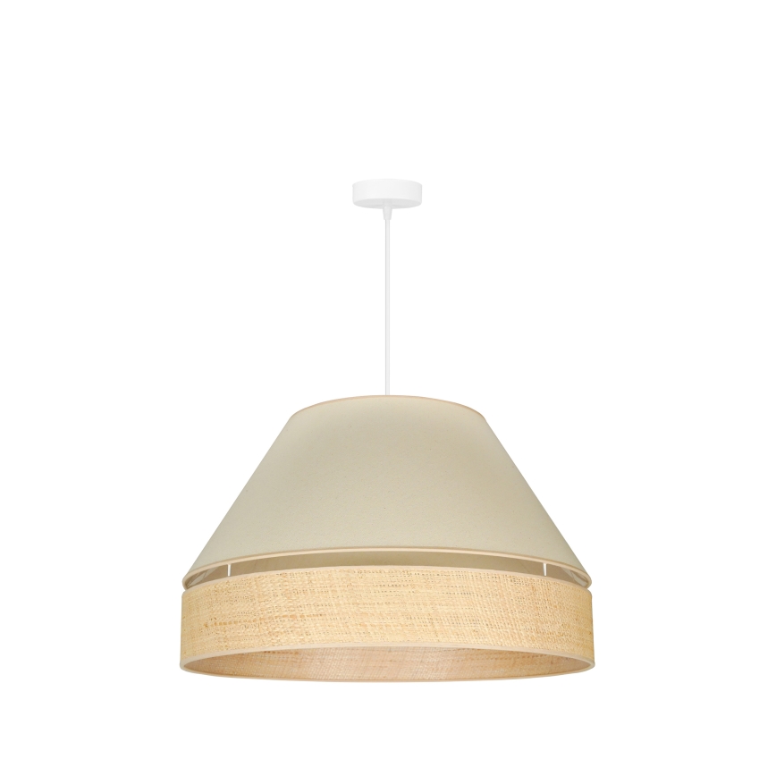 Duolla - Lühter YUTE AVIGNON 1xE27/15W/230V d. 60 cm kreemikas/beež