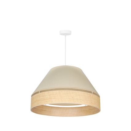 Duolla - Lühter YUTE AVIGNON 1xE27/15W/230V d. 60 cm kreemikas/beež