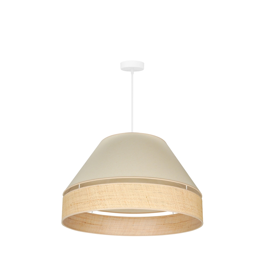 Duolla - Lühter YUTE AVIGNON 1xE27/15W/230V d. 60 cm kreemikas/beež