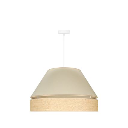 Duolla - Lühter YUTE AVIGNON 1xE27/15W/230V d. 60 cm kreemikas/beež