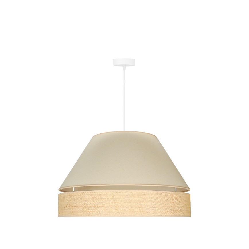 Duolla - Lühter YUTE AVIGNON 1xE27/15W/230V d. 60 cm kreemikas/beež