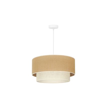 Duolla - Lühter YUTE BOHO 1xE27/15W/230V d. 45 cm pruun/kreemikas