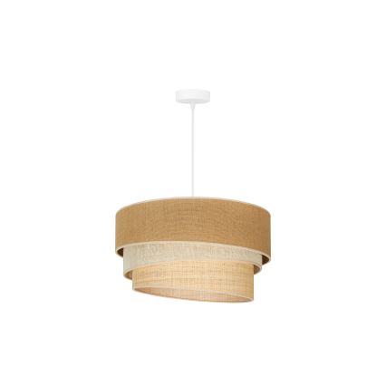 Duolla - Lühter YUTE TRIO 1xE27/15W/230V d. 45 cm pruun/hall/beež