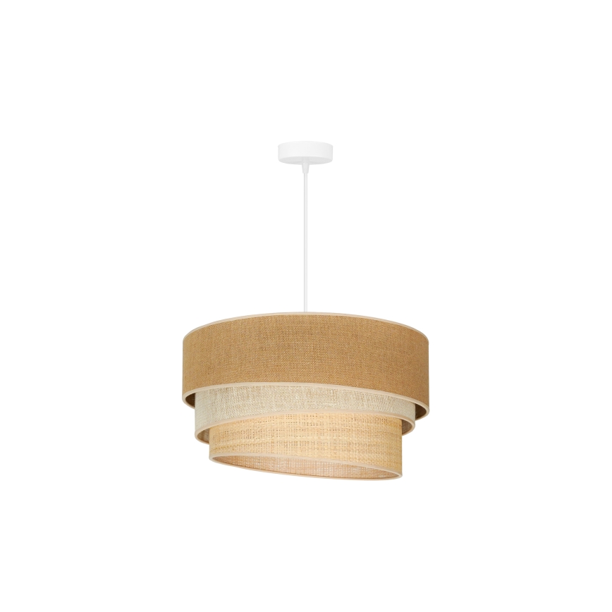 Duolla - Lühter YUTE TRIO 1xE27/15W/230V d. 45 cm pruun/hall/beež