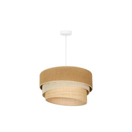 Duolla - Lühter YUTE TRIO 1xE27/15W/230V d. 45 cm pruun/hall/beež