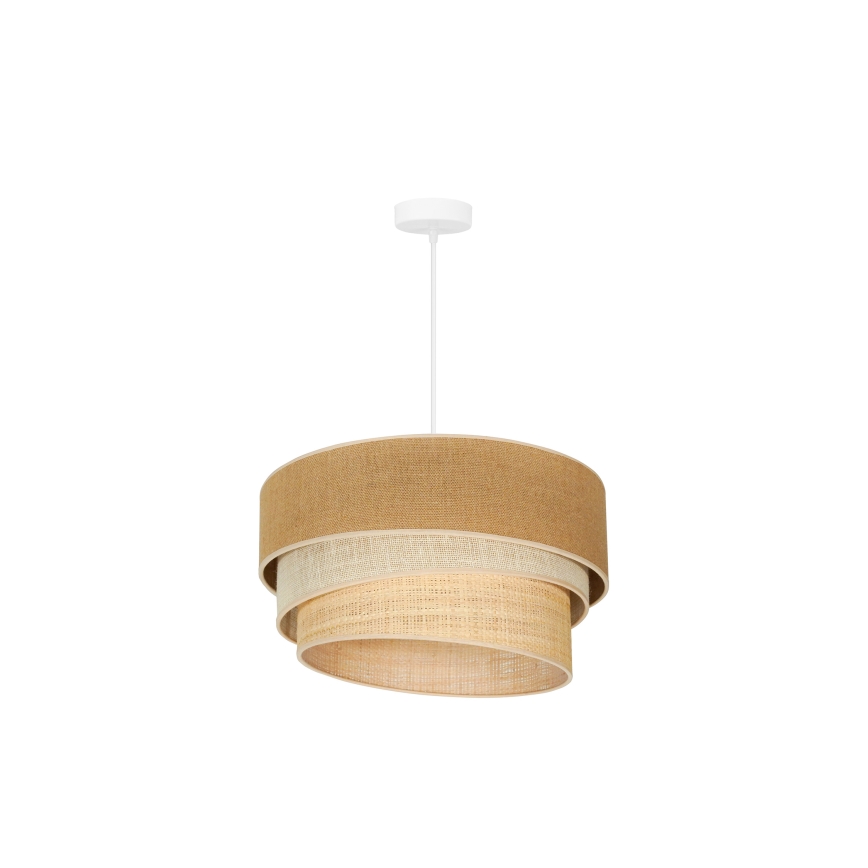 Duolla - Lühter YUTE TRIO 1xE27/15W/230V d. 45 cm pruun/hall/beež