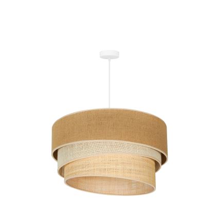 Duolla - Lühter YUTE TRIO 3xE27/15W/230V d. 60 cm pruun/hall/beež