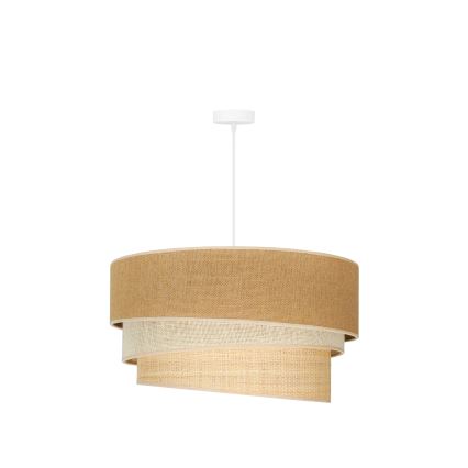 Duolla - Lühter YUTE TRIO 3xE27/15W/230V d. 60 cm pruun/hall/beež