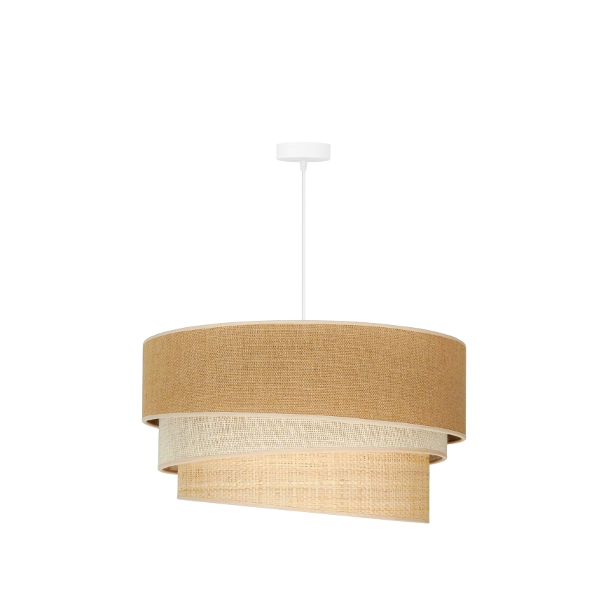 Duolla - Lühter YUTE TRIO 3xE27/15W/230V d. 60 cm pruun/hall/beež