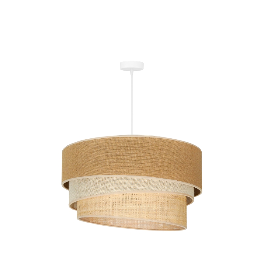 Duolla - Lühter YUTE TRIO 3xE27/15W/230V d. 60 cm pruun/hall/beež