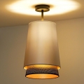 Duolla - Pinnale kinnitatav lühter BELL SHINY 1xE27/15W/230V d. 25 cm hõbedane/must