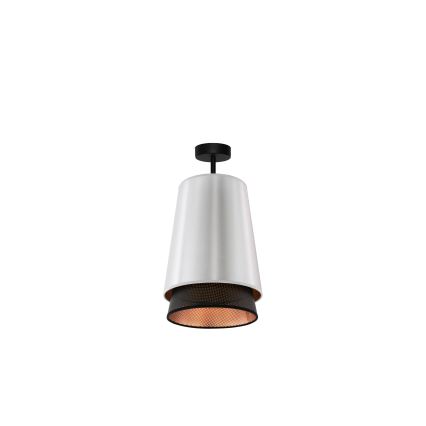 Duolla - Pinnale kinnitatav lühter BELL SHINY 1xE27/15W/230V d. 25 cm hõbedane/must