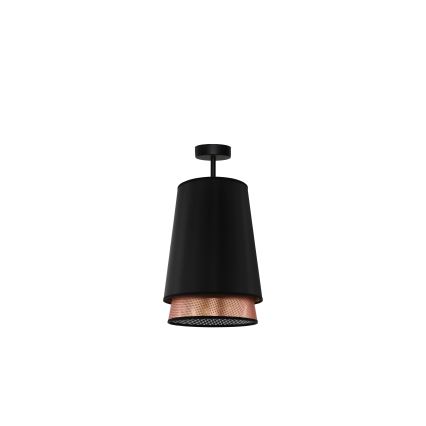 Duolla - Pinnale kinnitatav lühter BELL SHINY 1xE27/15W/230V d. 25 cm must/vask