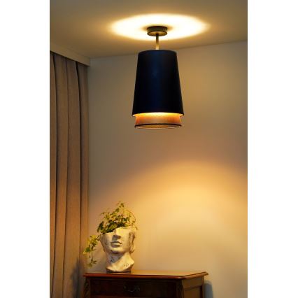 Duolla - Pinnale kinnitatav lühter BELL SHINY 1xE27/15W/230V d. 25 cm sinine/vask