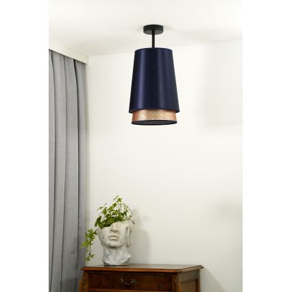 Duolla - Pinnale kinnitatav lühter BELL SHINY 1xE27/15W/230V d. 25 cm sinine/vask