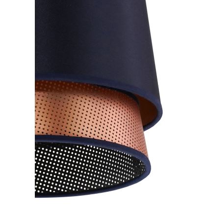 Duolla - Pinnale kinnitatav lühter BELL SHINY 1xE27/15W/230V d. 25 cm sinine/vask