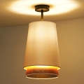 Duolla - Pinnale kinnitatav lühter BELL SHINY 1xE27/15W/230V d. 25 cm valge/vask