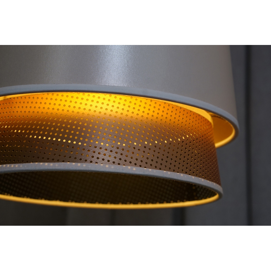 Duolla - Pinnale kinnitatav lühter BELL SHINY 1xE27/15W/230V d. 25 cm valge/vask