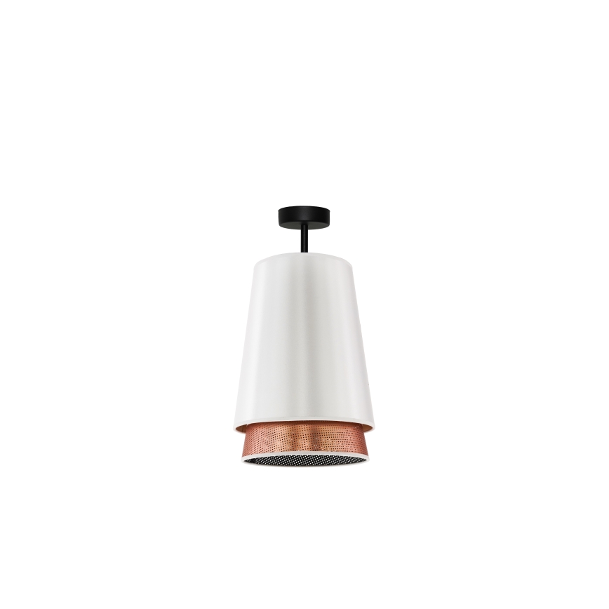 Duolla - Pinnale kinnitatav lühter BELL SHINY 1xE27/15W/230V d. 25 cm valge/vask