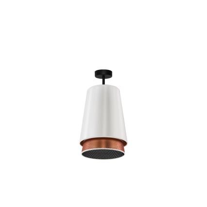 Duolla - Pinnale kinnitatav lühter BELL SHINY 1xE27/15W/230V d. 25 cm valge/vask