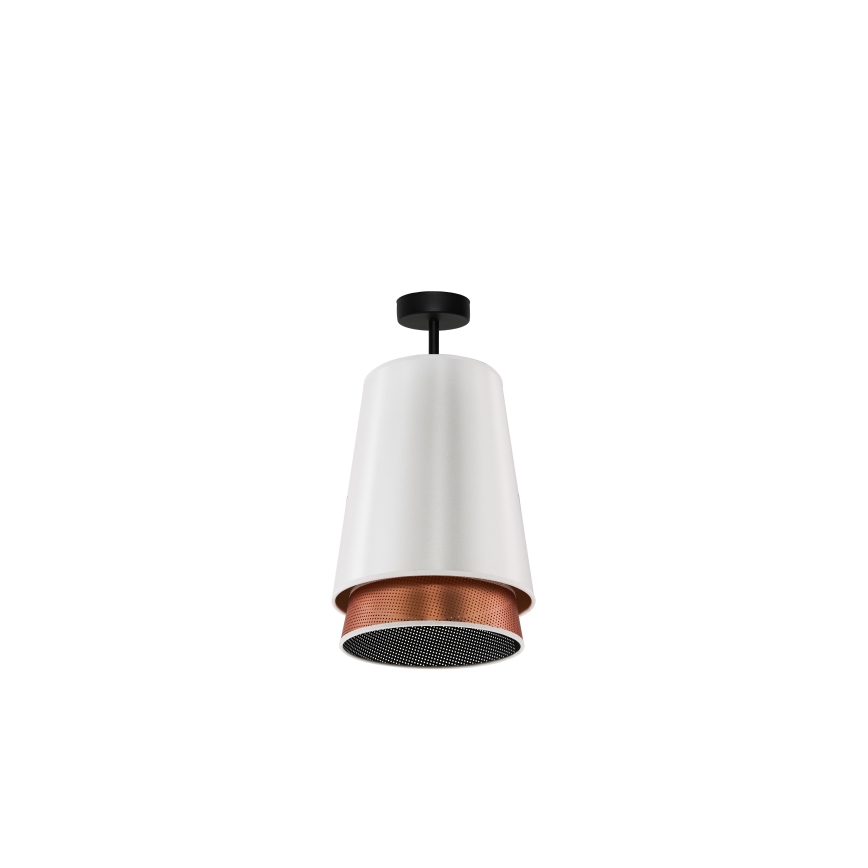 Duolla - Pinnale kinnitatav lühter BELL SHINY 1xE27/15W/230V d. 25 cm valge/vask
