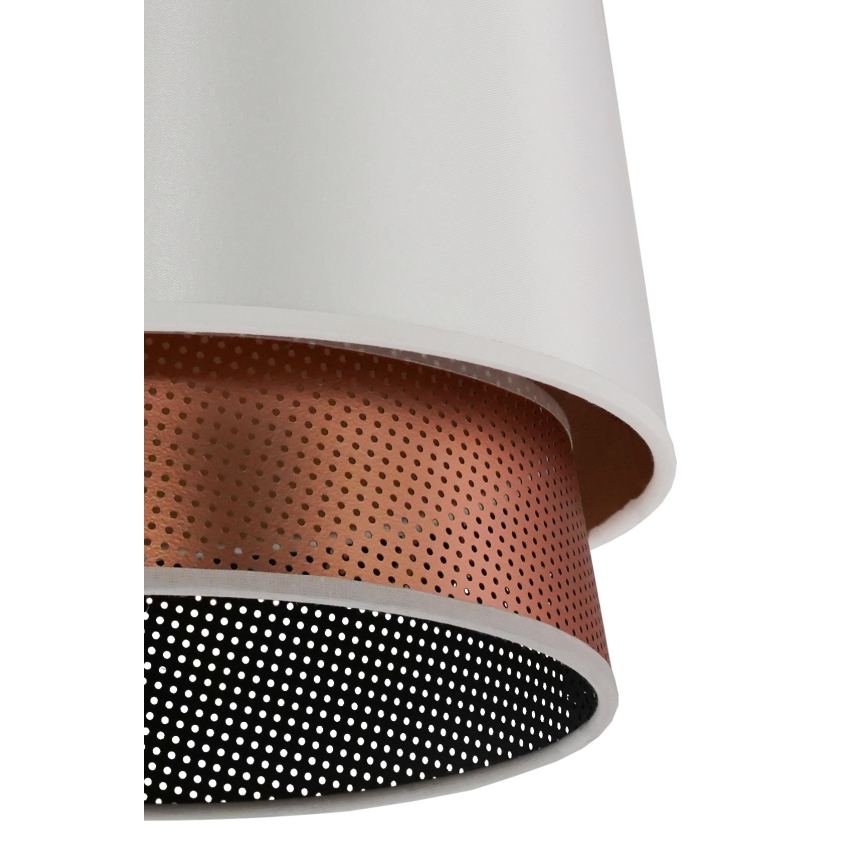 Duolla - Pinnale kinnitatav lühter BELL SHINY 1xE27/15W/230V d. 25 cm valge/vask