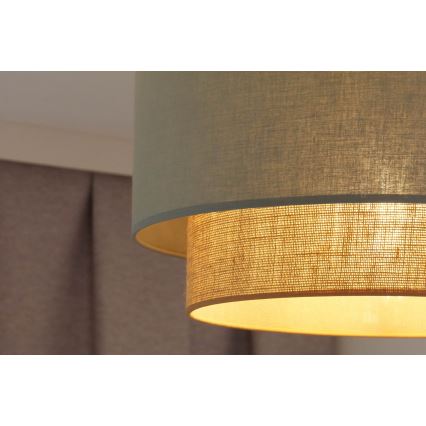 Duolla - Pinnale kinnitatav lühter  BOHO 1xE27/15W/230V d. 45 cm roheline/pruun