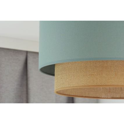 Duolla - Pinnale kinnitatav lühter  BOHO 1xE27/15W/230V d. 45 cm roheline/pruun