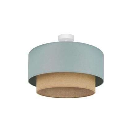 Duolla - Pinnale kinnitatav lühter  BOHO 1xE27/15W/230V d. 45 cm roheline/pruun