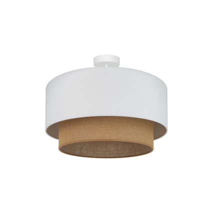 Duolla - Pinnale kinnitatav lühter  BOHO 1xE27/15W/230V d. 45 cm valge/pruun