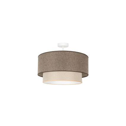 Duolla - Pinnale kinnitatav lühter BOHO ECO RECYCLING 1xE27/15W/230V d. 45 cm pruun/kreemikas