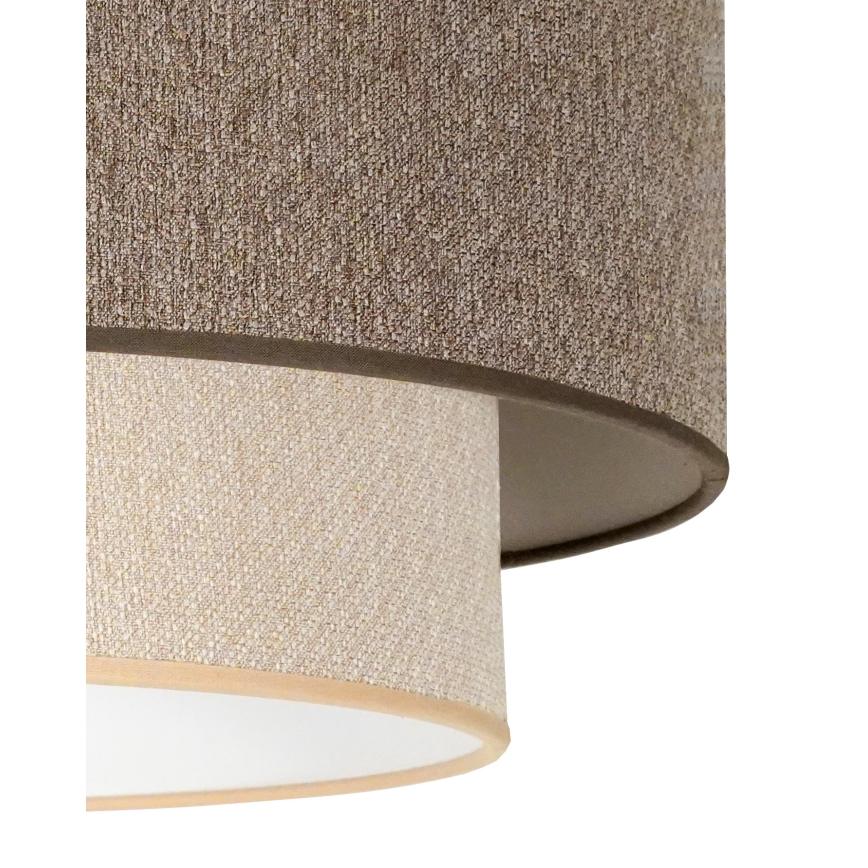 Duolla - Pinnale kinnitatav lühter BOHO ECO RECYCLING 1xE27/15W/230V d. 45 cm pruun/kreemikas