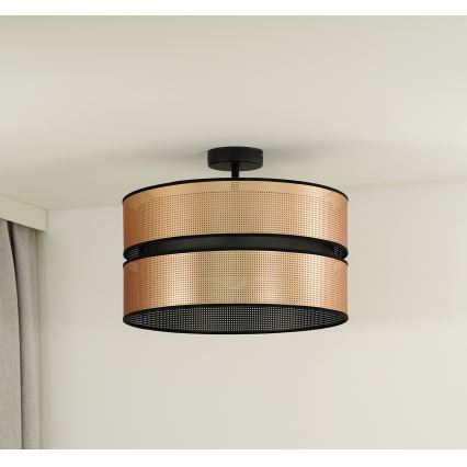 Duolla - Pinnale kinnitatav lühter COPPER SHINY 1xE27/15W/230V d. 40 cm vask/must