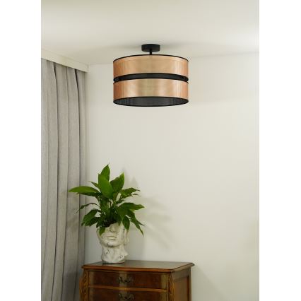 Duolla - Pinnale kinnitatav lühter COPPER SHINY 1xE27/15W/230V d. 40 cm vask/must