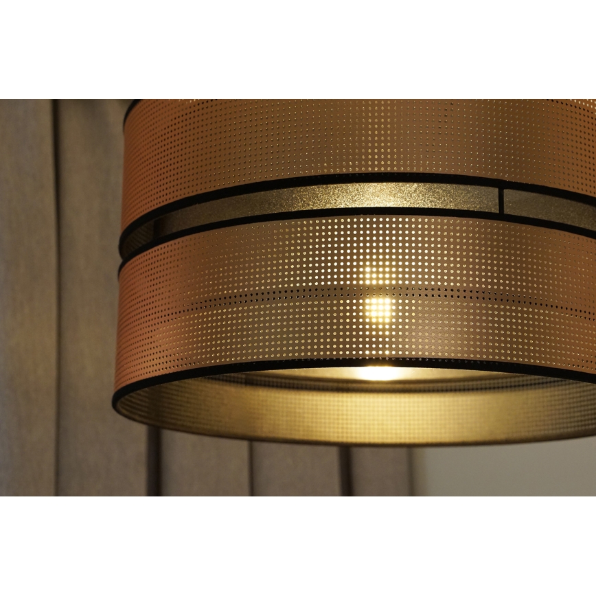 Duolla - Pinnale kinnitatav lühter COPPER SHINY 1xE27/15W/230V d. 40 cm vask/must