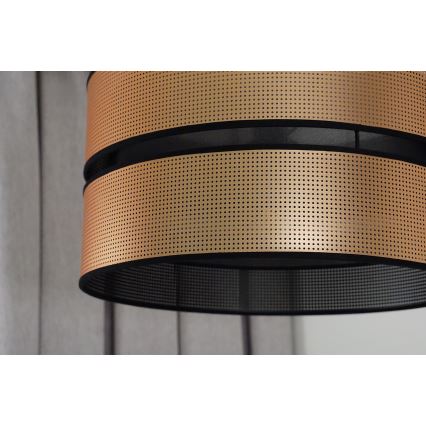 Duolla - Pinnale kinnitatav lühter COPPER SHINY 1xE27/15W/230V d. 40 cm vask/must