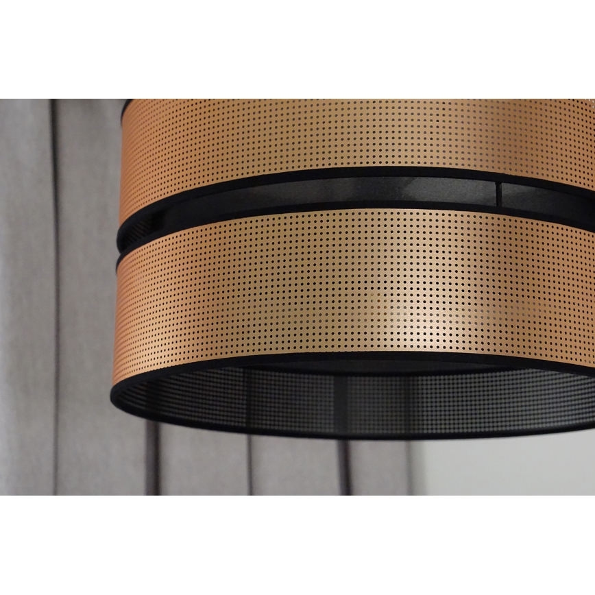 Duolla - Pinnale kinnitatav lühter COPPER SHINY 1xE27/15W/230V d. 40 cm vask/must