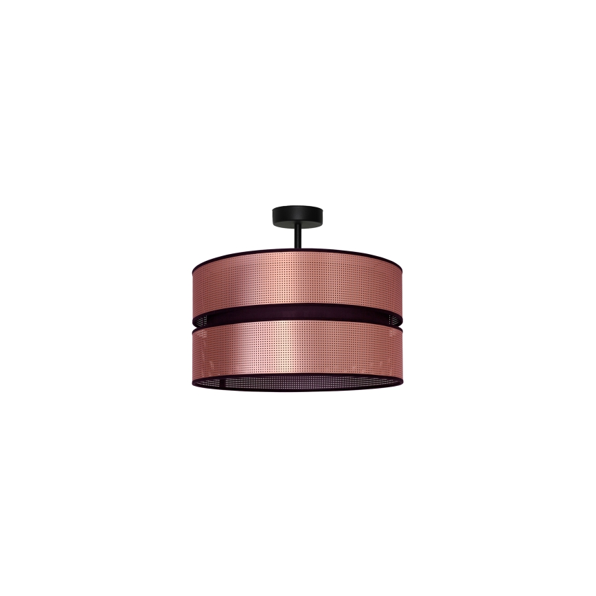 Duolla - Pinnale kinnitatav lühter COPPER SHINY 1xE27/15W/230V d. 40 cm vask/must