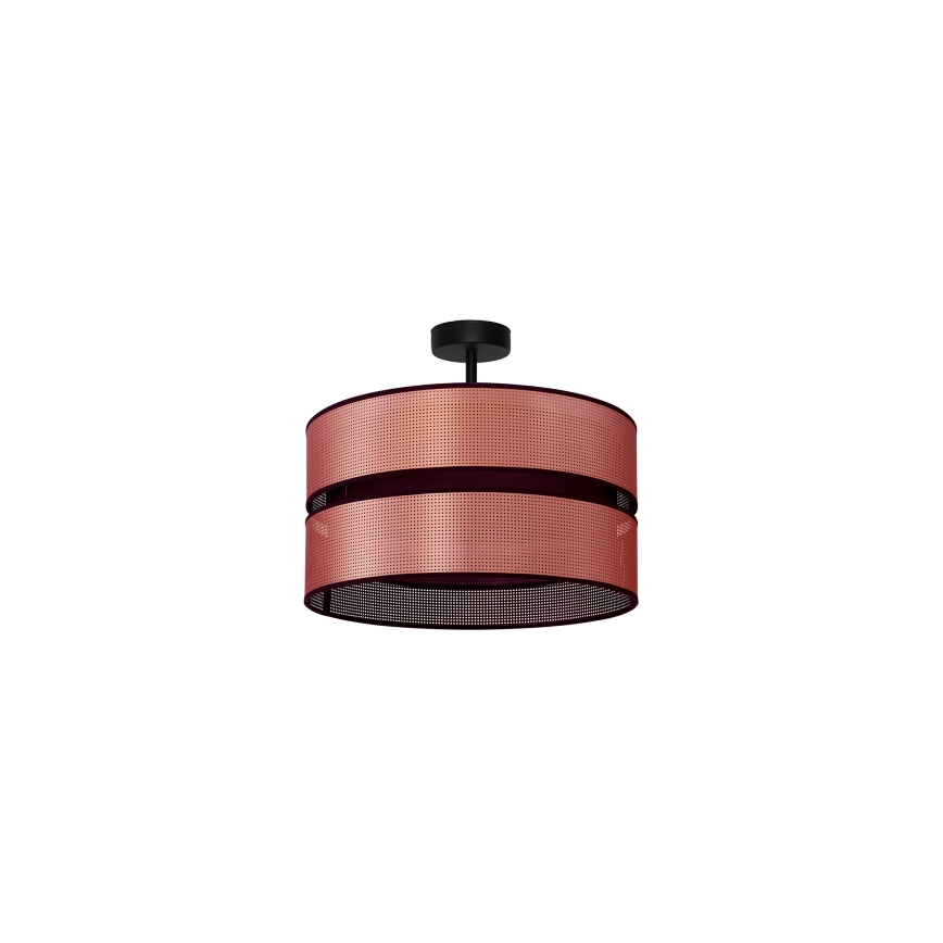 Duolla - Pinnale kinnitatav lühter COPPER SHINY 1xE27/15W/230V d. 40 cm vask/must