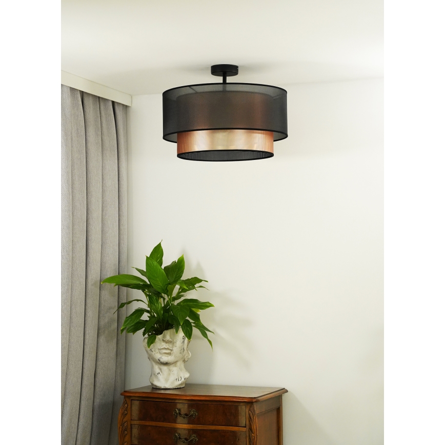 Duolla - Pinnale kinnitatav lühter COPPER SHINY 1xE27/15W/230V d. 45 cm pruun/vask