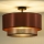 Duolla - Pinnale kinnitatav lühter COPPER SHINY 1xE27/15W/230V d. 45 cm vask