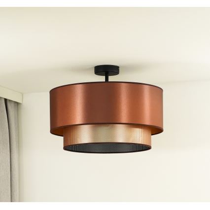 Duolla - Pinnale kinnitatav lühter COPPER SHINY 1xE27/15W/230V d. 45 cm vask