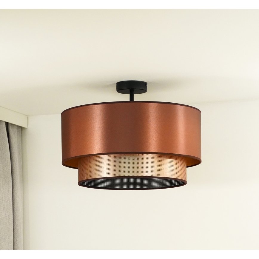 Duolla - Pinnale kinnitatav lühter COPPER SHINY 1xE27/15W/230V d. 45 cm vask