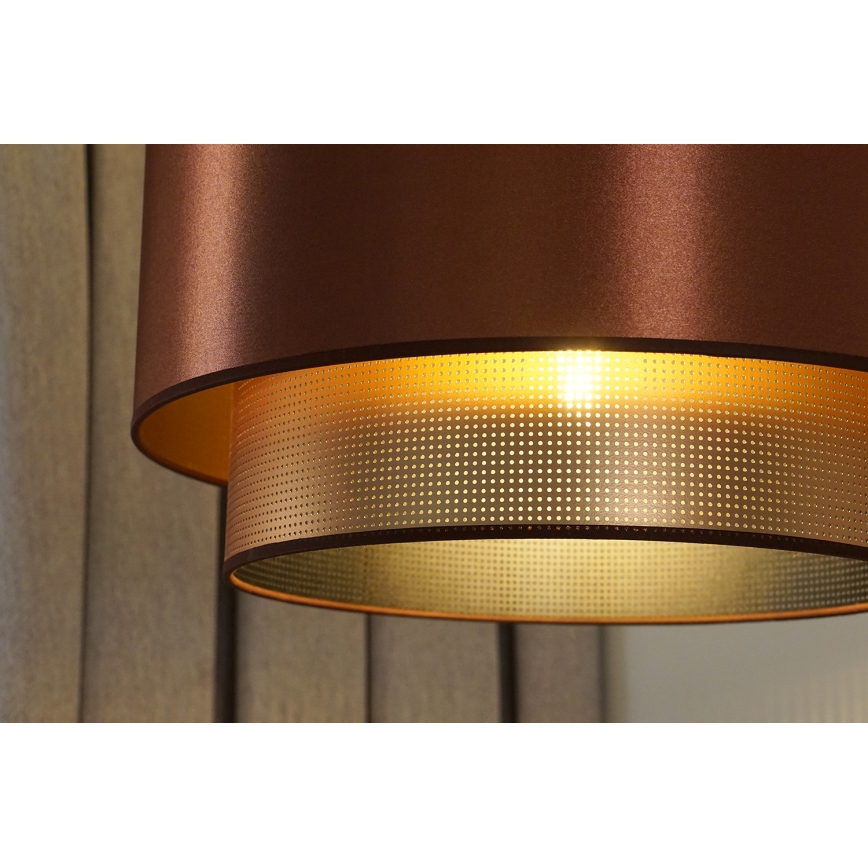 Duolla - Pinnale kinnitatav lühter COPPER SHINY 1xE27/15W/230V d. 45 cm vask