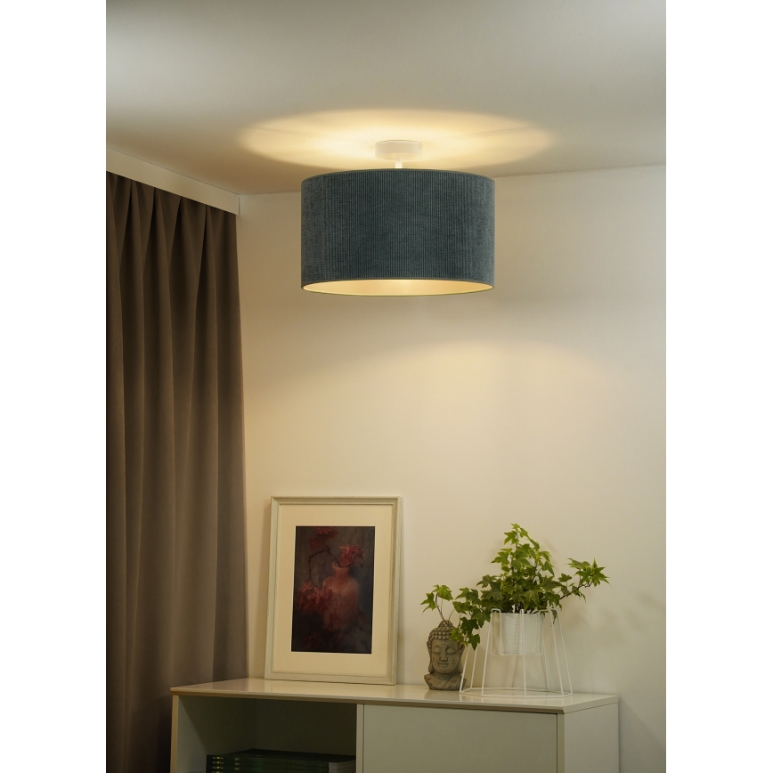 Duolla - Pinnale kinnitatav lühter CORDUROY 1xE27/15W/230V d. 40 cm helesinine