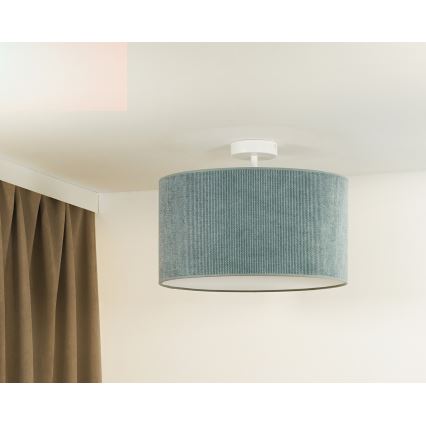 Duolla - Pinnale kinnitatav lühter CORDUROY 1xE27/15W/230V d. 40 cm helesinine